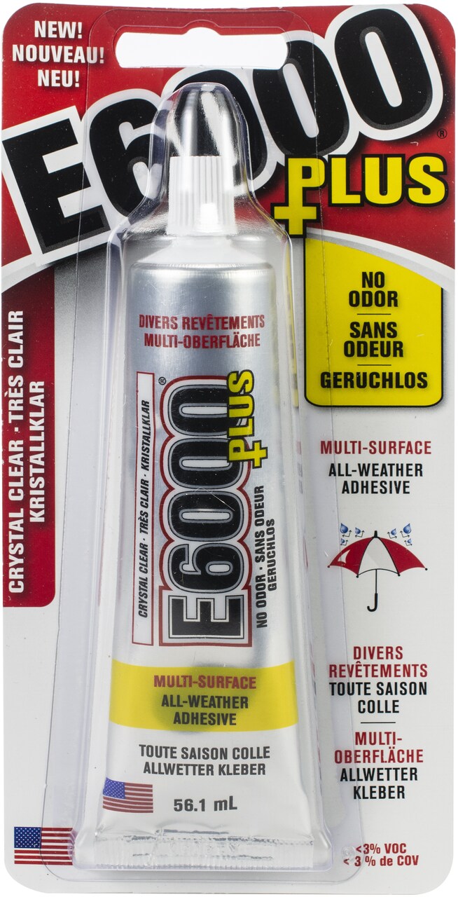 E6000+Plus Multipurpose Adhesive 56.1ml Clear-Can only be sold in the EU